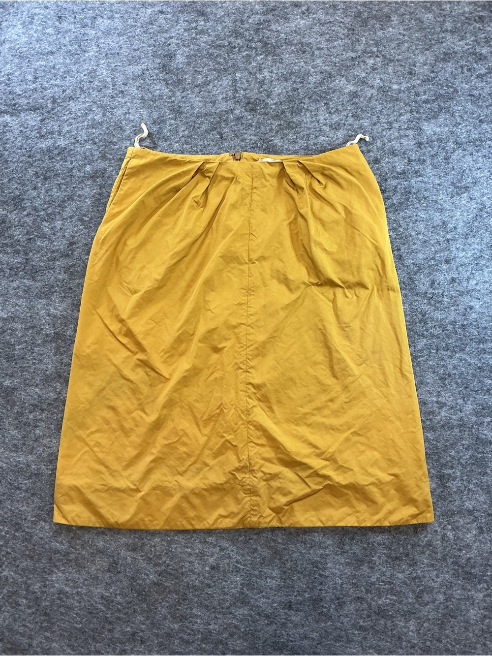 Marni Mustard Yellow Midi A-Line Skirt Size 40